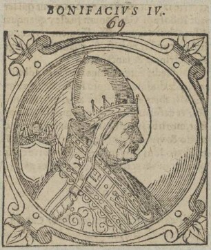 Bildnis von Papst Bonifacius IV.