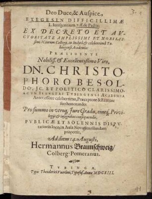 Exegesin Difficillimae L. Iurisgentium. 7. ff. de Pactis