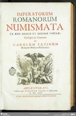 Imperatorum Romanorum Numismata : Ex Aere Mediae Et Minimae Formae