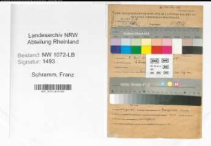 Entnazifizierung Franz Schramm , geb. 09.04.1913 (Dolmetscher)