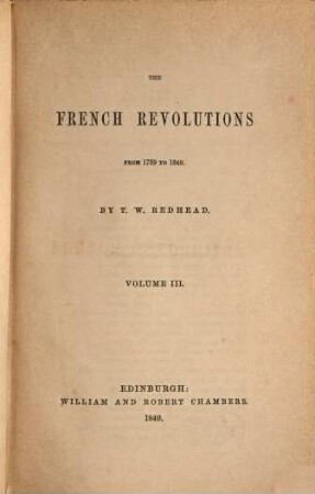 The French Revolutions from 1789 to 1848, 3