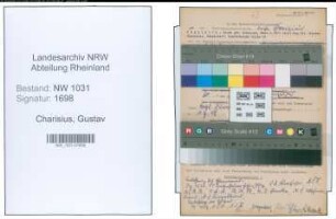Entnazifizierung Gustav Charisius , geb. 00.00.0000 (Reg.Direktor)