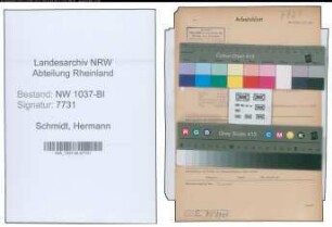 Entnazifizierung Hermann Schmidt , geb. 30.11.1887 (Zollinspektor)