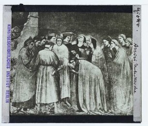 Giotto (Umkreis), Freskenzyklus der Jugend Christi in der Unterkirche von S. Francesco in Assisi (rechtes Querschiff),Giotto (Umkreis), Freskenzyklus der Jugend Christi: Tod des Jünglings von Sessa