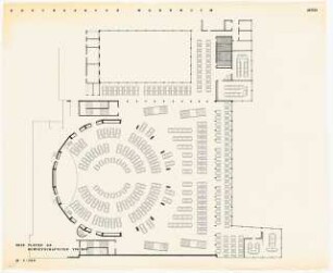 Rosengarten, Mannheim Kongresszentrum: Tischplan 1:100