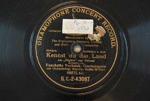 Kennst du das Land : aus "Mignon" / von Thomas
