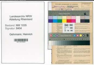 Entnazifizierung Heinrich Geldermann , geb. 21.05.1896 (Angestellter)