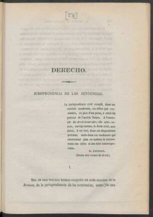 Jurisprudencia de las sentencias. : Derecho.