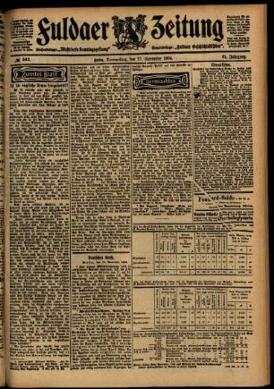 Zweite Ausgabe vom Donnerstag, den 17. November 1904.