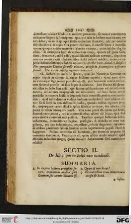 Sectio II