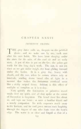 Chapter XXXVI. Primitive travel