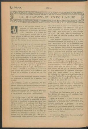 Los telegramas del conde Luxburg