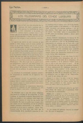 Los telegramas del conde Luxburg