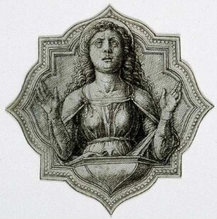 Vierpaß mit Maria Magdalena