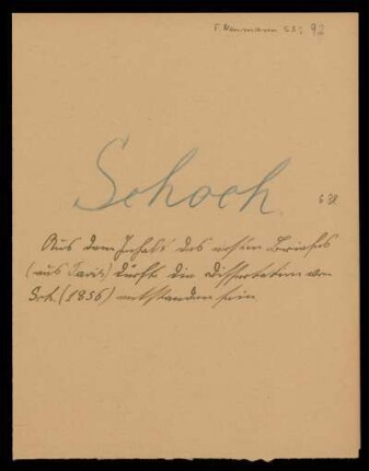 Briefe von Wilhelm Schoch an Franz Ernst Neumann, Paris, Therwil, 1855 - 1857
