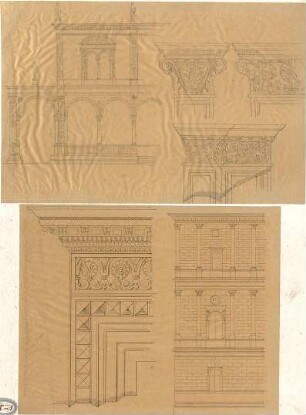 Lange, Ludwig; Lange - Archiv: VI.1 Renaissance in Italien (vorw. Details) - Architektur (Teilansichten, Details)