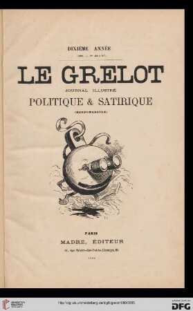 10: Le Grelot: journal illustré, politique et satirique