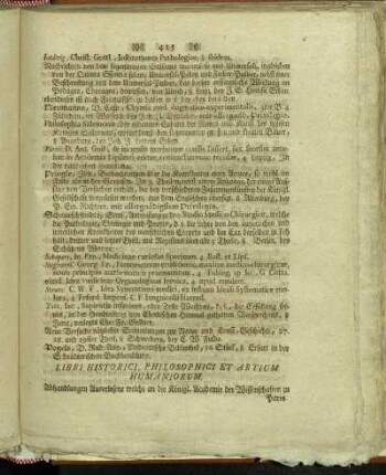 Libri Historici, Philosophici Et Artium Humaniorum.