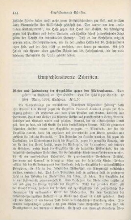 444-465 Empfehlenswerthe Schriften
