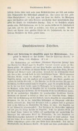 444-465 Empfehlenswerthe Schriften