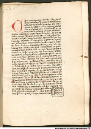 Lectura super arboribus consanguinitatis et affinitatis