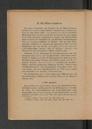 B. Die Mikro-Analyse