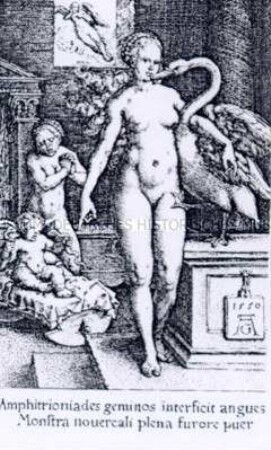 Leda mit dem Schwan und Herkules als Kind - aus der Folge "Die Taten des Herkules"