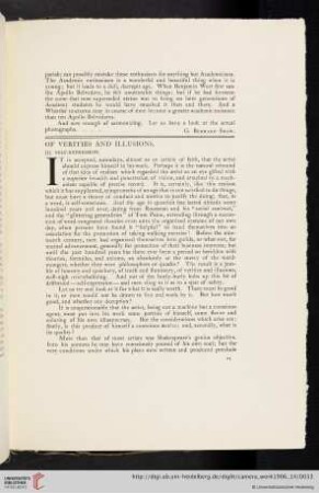 Of Verities and Illusions: III. Self-Expression