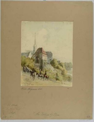 Dohna im Müglitztal südöstlich von Dresden, im Hintergrund die Marienkirche