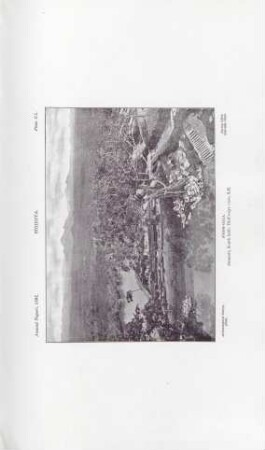 Plate XL. Sîgiriya. Sígiri-Gala. Summit, South half: Bird's-eye view, S.E.