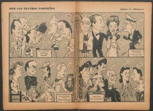 Por los teatros Porteños [Dibujos] : Apuntes de Villanueva