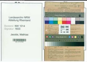 Entnazifizierung Mathias Jacobs , geb. 02.11.1921 (Ingenieur)