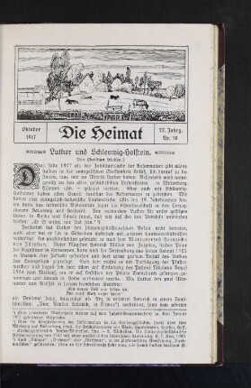 Oktober 1917, 27. Jahrgang, Nr. 10