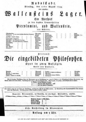 Die eingebildeten Philosophen