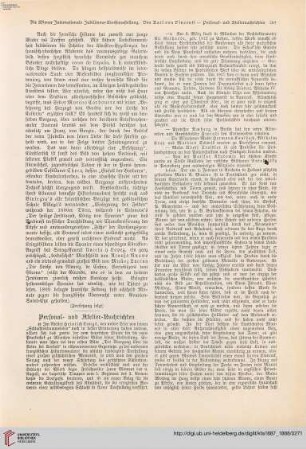 Personal- und Ateliernachrichten - Denkmäler etc. - Ausstellungen, Sammlungen etc. - Vermischte Nachrichten - Vom Kunstmarkt