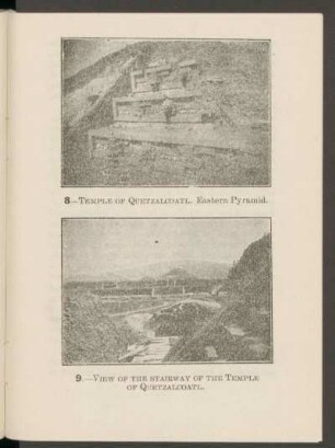 9. - View of the stairway of the Temple of Quetzalcoatl. - [Photograph]