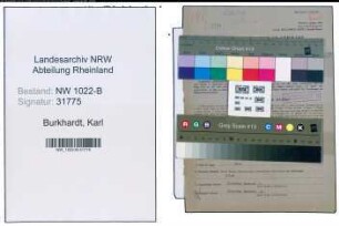 Entnazifizierung Karl Burkhardt , geb. 02.12.1913 (Bahnpolizist)