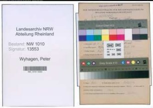 Entnazifizierung Peter Wyhagen , geb. 11.05.1891 (Spediteur)