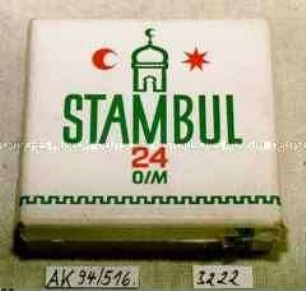 Pappschachtel für 24 Stück Zigaretten "STAMBUL 24 O/M"