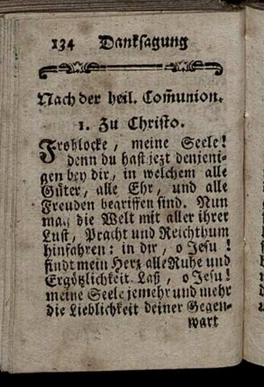 Nach der heil. Communion.
