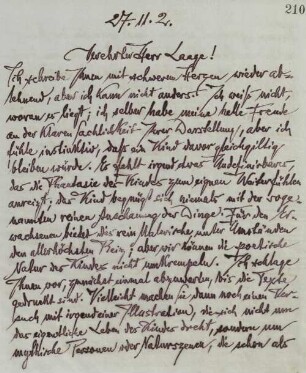 Brief an Wilhelm Laage