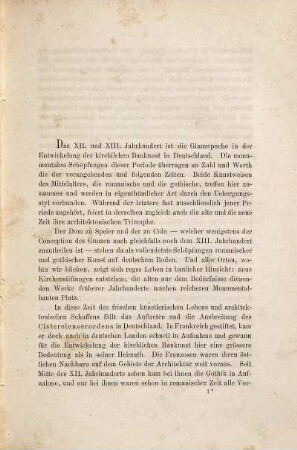 Die Kirchen des Cistercienserordens in Deutschland während des Mittelalters