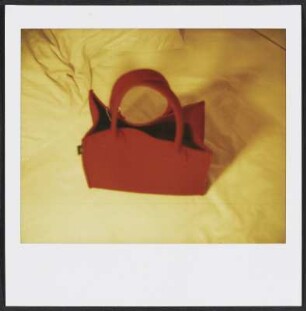 Barbara Siebecks Handtasche in einem Hotelzimmer