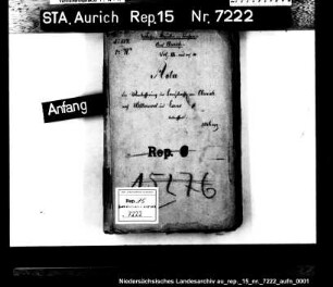 Der Ausbau und die Pflasterung der Landstraßen von Aurich über Sandhorst und Ogenbargen nach Esens und Wittmund