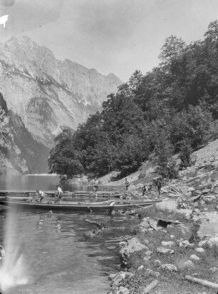 Österreich, Alpen : Österreich. Floßbau?