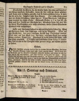 605-607, Inhalt; Eingang; Evangelium