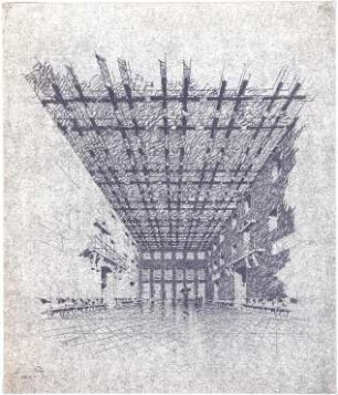 Döllgast, Hans; Augsburg (Bayern); Wiederherstellung Goldener Saal Rathaus - Perspektivische Ansicht