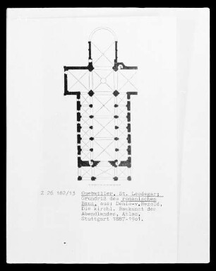 Guebwiller: Grundriss Saint-Léger