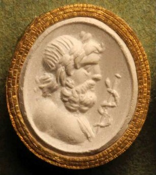 Profilkopf des Äskulap (Daktyliothek, Erstes Mythologisches Tausend)