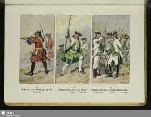 1708. Regiment „Graf Flemming“ zu Fuß. Musketiere
